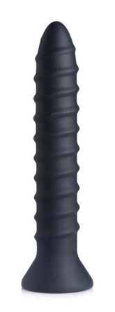Master Series Power Screw 10X Spiral Silicone Vibrator Butt Plugs